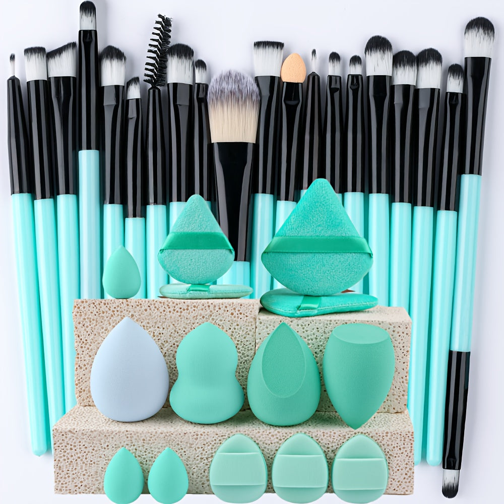Juego de 20 brochas de maquillaje con 8 mini brochas de maquillaje profesionales